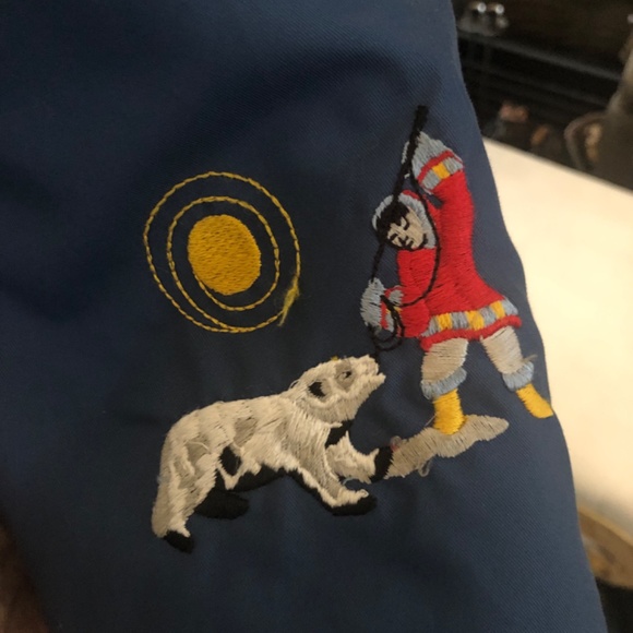 “Dog Sledding Coat “ Vintage 70’s Inuit Blue Coat and Shell - Picture 4 of 14